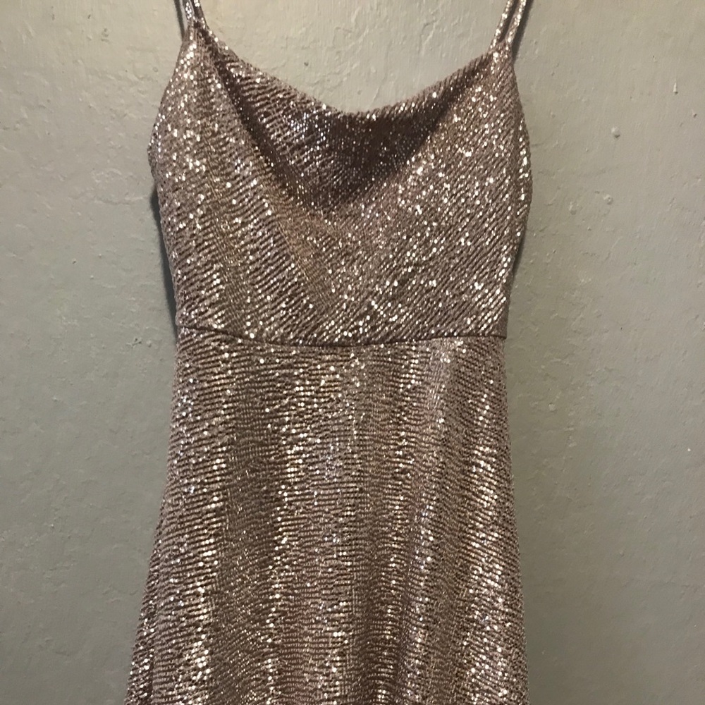 Sparkly champagne dress